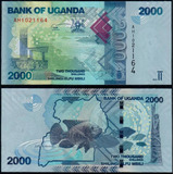 Cedula De Uganda 2000 Shillings 2010
