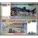 Cedula Do Djibouti 40 Francos 2017
