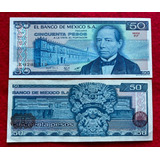 Cedula Do Mexico 50 Pesos 1981 - Flor De Estampa