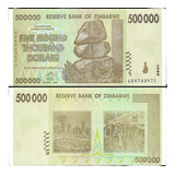 Cédula Do Zimbabwe - 500.000 Dolares