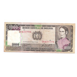 Cedula Estrangeira - Bolivia 1000 Pesos De 1982 - Mbc