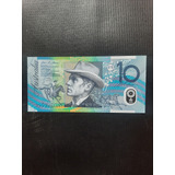 Cédula Estrangeira Da Austrália Dez Dollars Em Polímero Fe 