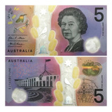 Cédula Fe Austrália 5 Dólares Polímero 