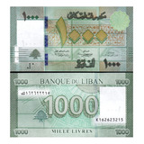 Cédula Fe Estrangeira 1.000 Libras Líbano