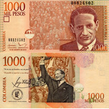 Cédula Fe Estrangeira 1.000 Pesos Colômbia
