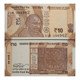 Cédula Fe Estrangeira 10 Rupias Índia