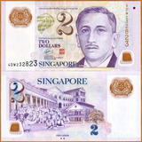 Cédula Fe Estrangeira 2 Dólares Singapura