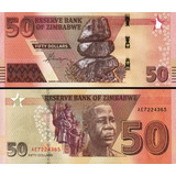 Cédula Fe Estrangeira 50 Dólares Zimbábue