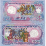 Cédula Fe Fantasia Indochina 20 Dólares 