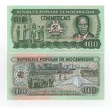 Cédula Fe Moçambique 100 Meticais 