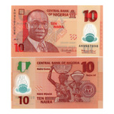 Cédula Fe Nigéria 10 Naira (polímero)