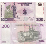 Cédula Fe República Democrática Do Congo 200 Francos