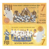 Cédula Fiji 7 Dólares Flor De