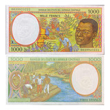 Cédula Gabão - 1000 Francs -