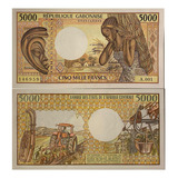 Cédula Gabão - 5.000 Francs -
