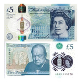 Cédula Inglaterra - 5 Libras - Churchill - 2015 - Polimero
