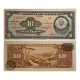 Cédula México - 10 Pesos - 1963 - Fe