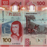 Cédula México 100 Pesos ( Polímero ) Fe