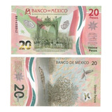 Cédula México 20 Pesos ( Polímero ) Fe