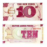 Cédula Militar Ten New Pence Bonus De Guerra Frete Incluso!