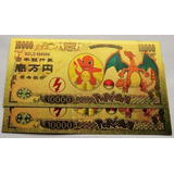 Cédula Nota Bulbasaur Pokemon Comemorativa 100000