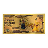 Cédula Nota Comemorativa Pokemon Pikachu 10.000