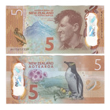 Cédula Nova Zelândia 5 Dólares (