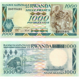 Cédula Rwanda 1.000 Francs Fe