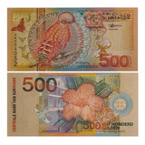 Cédula Suriname - 500 Gulden - 2000 - Fe - Escassa