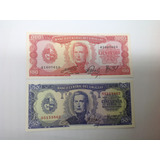 Cédulas 50 E 100 Pesos Uruguay