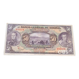 Cedulas Bolívia 50 Bolivianos 1928 Ref 123