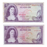 Cédulas Colômbia 2 Pesos Oro 1973