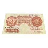 Cedulas Inglaterra 10 Shillings 1948-60 Mbc Ref 368 Escassa