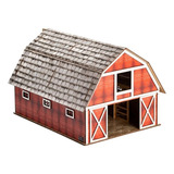 Celeiro Mini Curral Fazendinha Brinquedo Mdf Adesivado