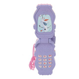 Celular De Brinquedo Smartphone Flip Frozen Lilas Luz E Som