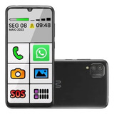 Celular Do Idoso Smartphone Fácil Usar 4g 32gb Botão Grande