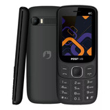 Celular Feature Phone Positivo P41 48mb 128mb P/ Idoso 4g Tela 2,4'' Rádio Fm Preto