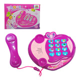 Celular Rosa Infantil Celularzinho Musical Touch Luz E Som