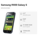 Celular Samsung Galaxy S1 Gt I9000b 9000 Colecionador 