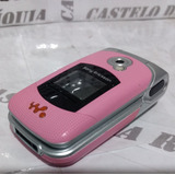 Celular Sony Ericsson W300 Rosa Flip Alça Lindo Tipo Antigo 