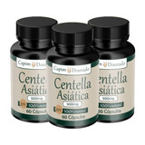 Centella Asiática 100% Original 3potes C/180cps 500mg 