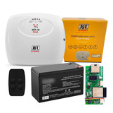 Central Cerca Elétrica Ecr18 + Modulo Ethernet + Bateria