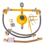 Central Gás Glp Baixa Pressão 02 Botijões P45 Kit Montado