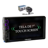 Central Multimídia 2din Mp5 Bt Usb 7 Polegadas Câmera De Ré