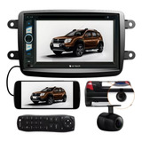 Central Multimídia Espelhament Renault Duster Moldura Camera