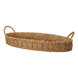 Centro De Mesa Decorativo Fibra Natural 81,5cm 13955 Mart Cor Bege