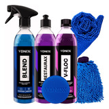 Cera Blend + Shampoo Automotivo V-floc + Restaurax Vonixx