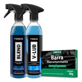Cera Carnaúba Blend Spray Vonixx + Clay Bar 50g + V-lub