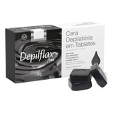 Cera Depilatória Depilflax Em Tabletes Negra 1kg