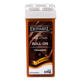 Cera Depilatória Depimiel Roll-on Chocolate 100g